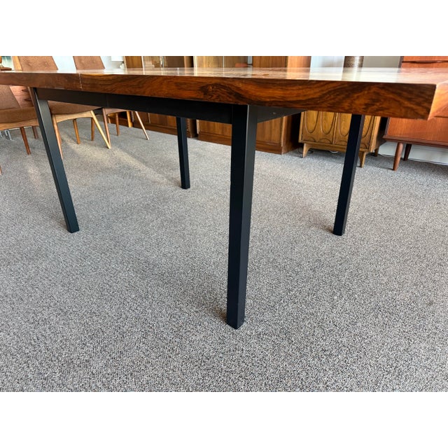 1970s 1970s Mid Century Modern Multi-Wood Dining Table Designed by Milo Baughman for Directional Furniture’s Gallery One Line For Sale - Image 5 of 12