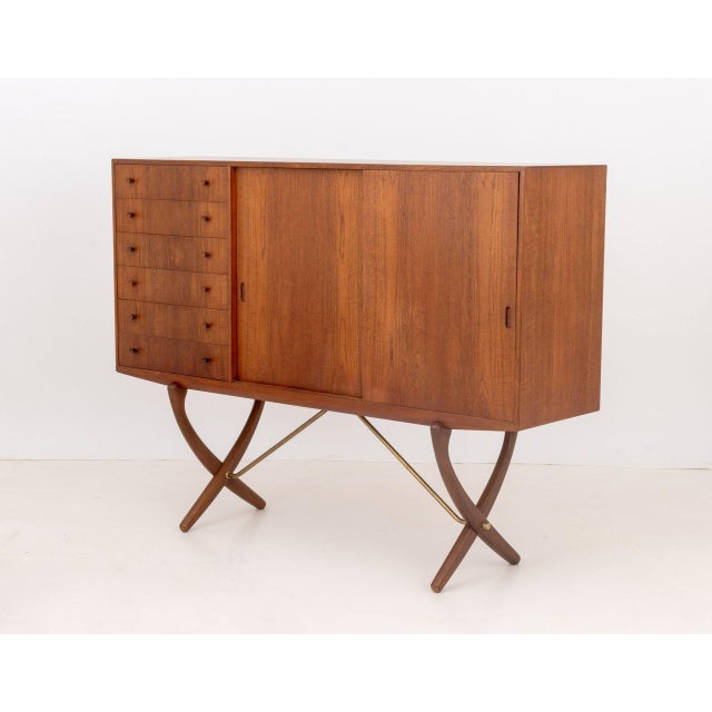 Wood Hans J. Wegner for Carl Hansen Teak Sideboard For Sale - Image 7 of 11