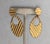 1980s Vintage 1989 Signed Napier Goldtone Hoop Drop Clip Earrings-2 Pieces For Sale - Image 5 of 9