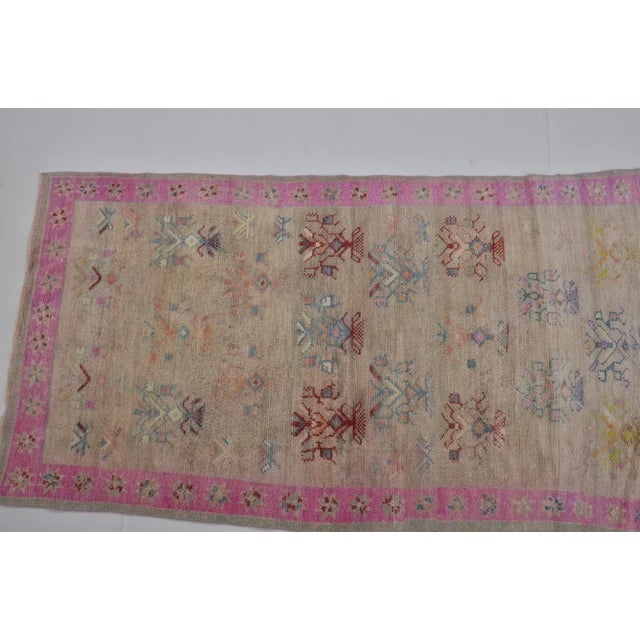 Turkish 1950s Wool Oushak Anatolian Carpet For Sale - Image 3 of 10