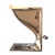 "Alphacute" Bar Stool With Bronze and Woven Leather, Hand Crafted For Sale In Los Angeles - Image 6 of 8