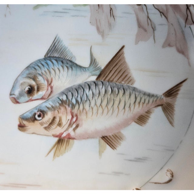 19th Century Limoges Fish Plates - Set of 3 For Sale In Charlotte - Image 6 of 12