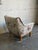 Floral Upholstered Lounge Chair Danish Mid-Century Modern 1970s For Sale - Image 4 of 11