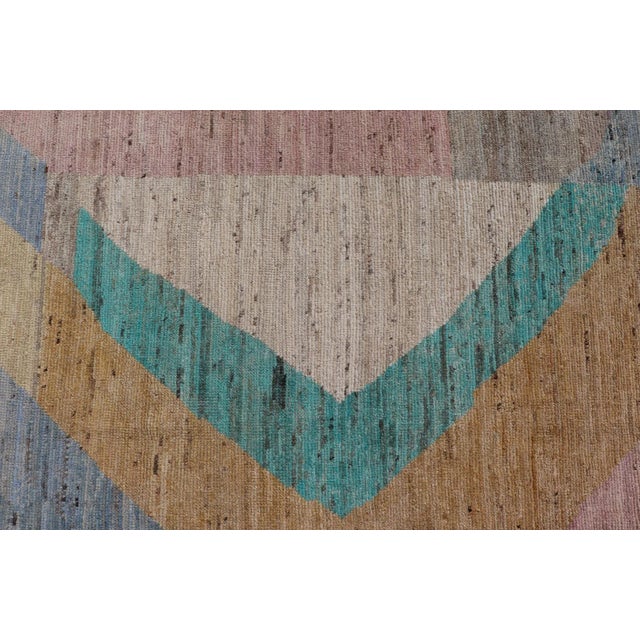 Textile Hand-Knotted Modern Casual Rug by Keivan Woven Arts 10'5 X 13'10 For Sale - Image 7 of 12
