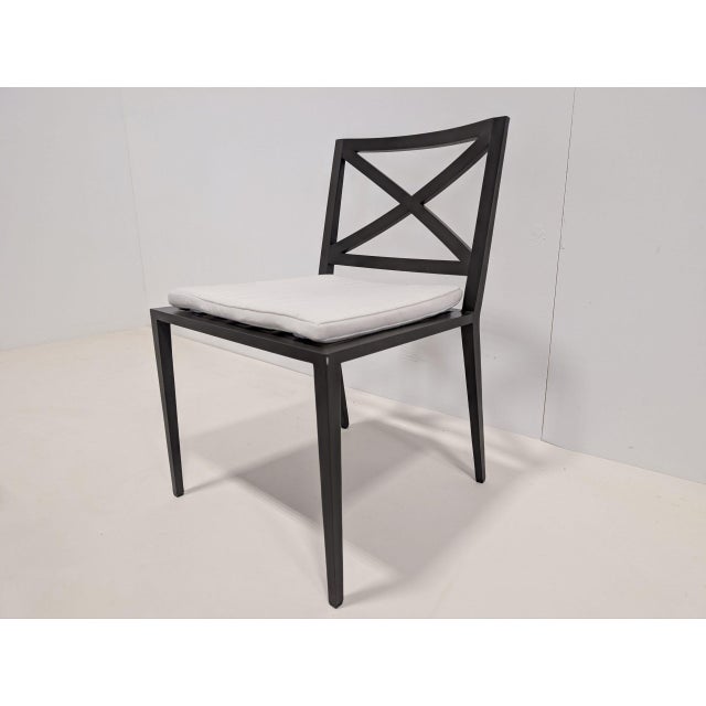 Azimuth Cross Armchairs, Set of 6 For Sale - Image 13 of 13