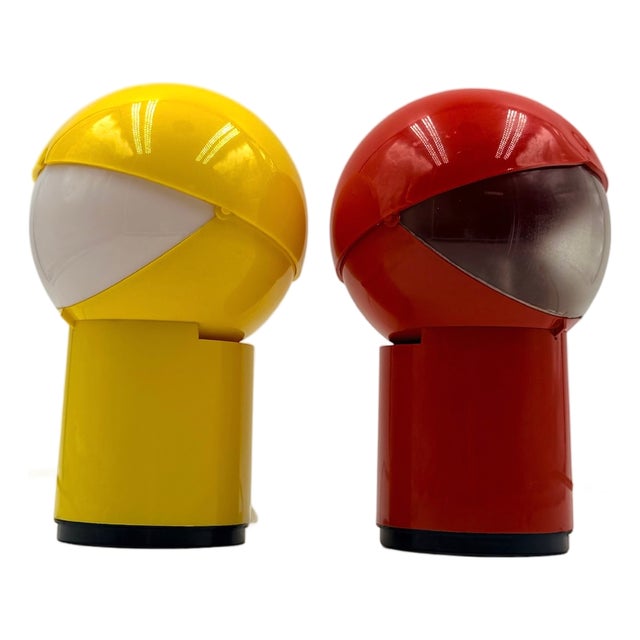 Space Age Sfera Notte Table Lamps from Gagiplast, 1970s, Set of 2 For Sale