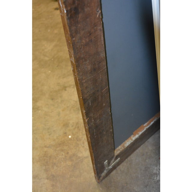 1970s Rectangular Wood / Plaster Wall Mantel Mirror With Gold / Bronze Swirl Patterned Overlay Edge For Sale - Image 11 of 12