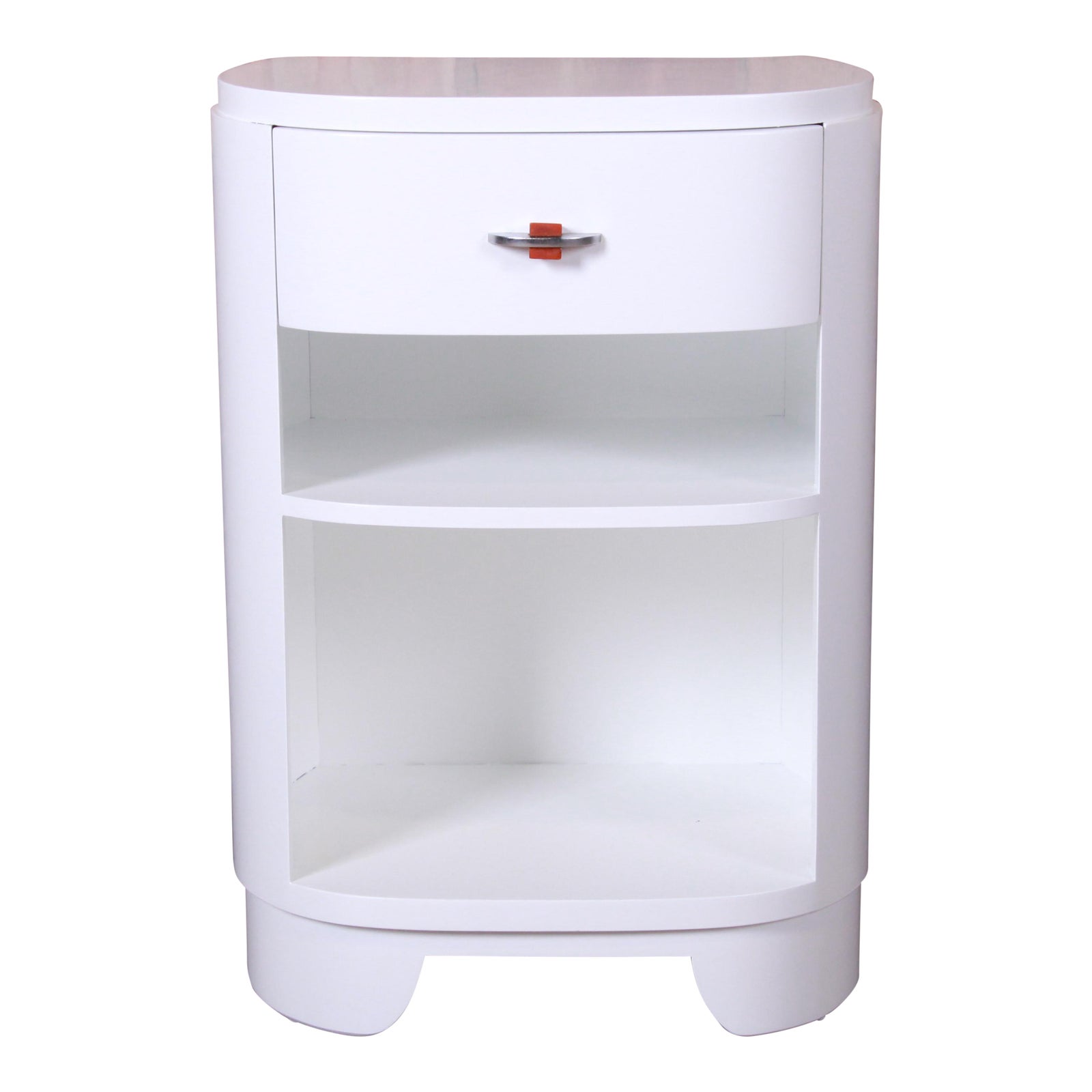 Widdicomb Art Deco White Lacquered Nightstand Newly Refinished Chairish