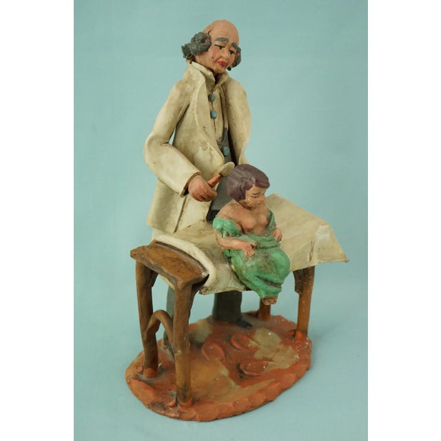 20th Century Terracotta Sculpture of Pediatrician Doctor by Leonardo Bonaccorso, Italy For Sale - Image 8 of 18