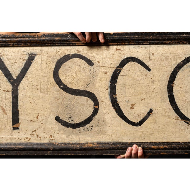 Mid 20th Century Vintage Rustic Painted Boy Scouts Sign For Sale - Image 5 of 10