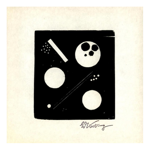 Edmund Kesting, Game of Circles, 1966, Linocut, Paper