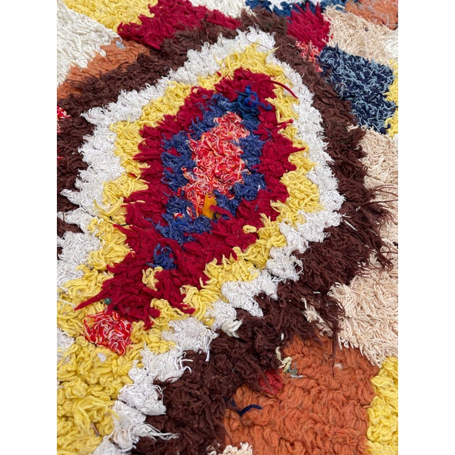 2010s Colorful Moroccan Azilal Wool Rug For Sale - Image 5 of 9