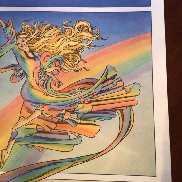 Signed and Numbered Poster of Polychrome by Artist Eric Shanower 129/300 For Sale In Sacramento - Image 6 of 11