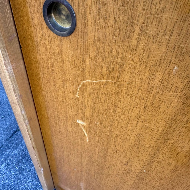 Wood Robsjohn Gibbings for Widdicomb Large Cabinet of Drawers Chest For Sale - Image 7 of 12