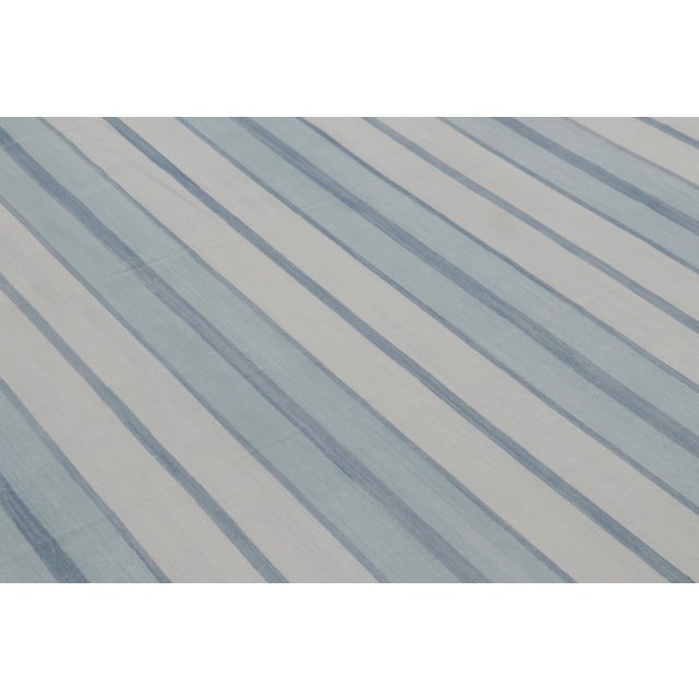 Rug & Kilim Oversized Contemporary Striped Cotton Dhurrie Rug by Rug & Kilim, India For Sale - Image 4 of 10