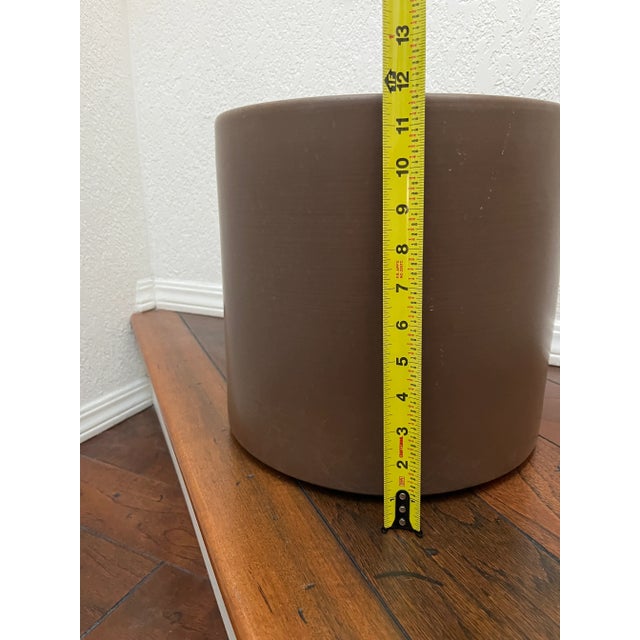 1960s Architectural Gainey Planter Ac-12 Taupe/Brown For Sale - Image 6 of 8