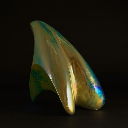 Ceramic Bear in Gold of the Neo Habitat Sculptural Object by Caspi Ceramics Nl For Sale - Image 7 of 18