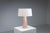 Mid-Century Modern Geometric Pyramid Table Lamp in Travertine-Onyx, 1970s For Sale - Image 3 of 15