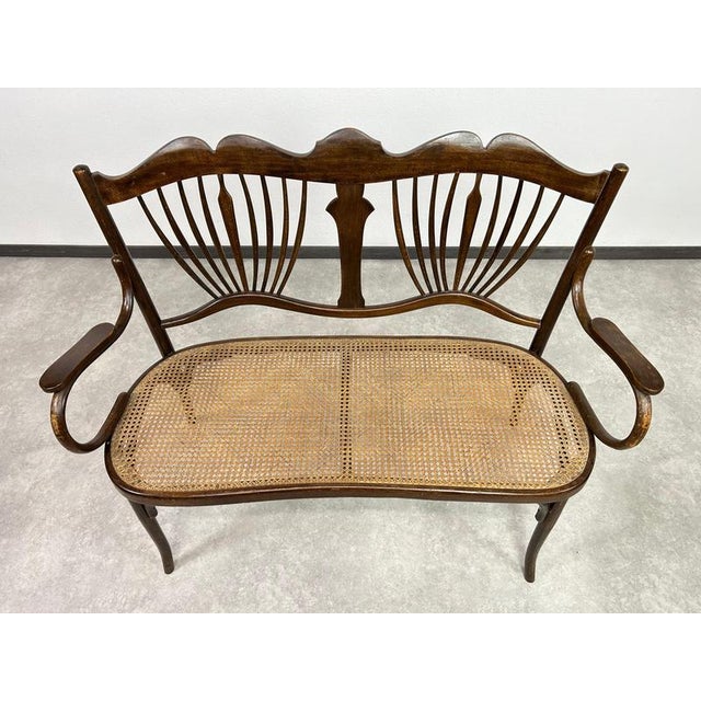 Art Nouveau Seating Group from Fischel Austria, 1920s, Set of 5 For Sale - Image 4 of 18