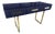 Blue Console Table in Brass and Mirrored Murano Glass from Justfurnituress SRL For Sale