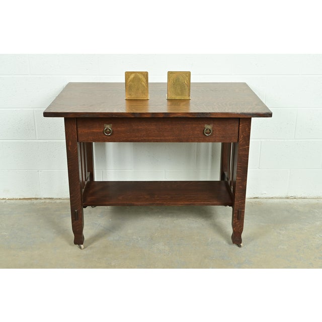 Tiffany Studios New York Graduate Pattern Bronze Doré Bookends, Circa 1910 For Sale - Image 12 of 13