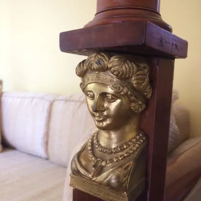 Mid 19th Century French Empire "Retour D'Egypte" Mahogany Day Bed For Sale - Image 5 of 10