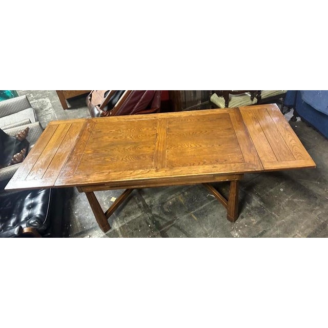 Amazing early example of A. Brandt Ranch Oak furniture, probably from 1940s. The furniture line began in 1938. This is in...