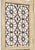 A Vintage Distressed White Three-Panel Asian Folding Screen With Floral Metal Inserts. For Sale - Image 4 of 5