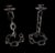 Mid 20th Century Mid 20th century Illusionistic Brutalist Chain Link Candlesticks - A Pair For Sale - Image 5 of 10