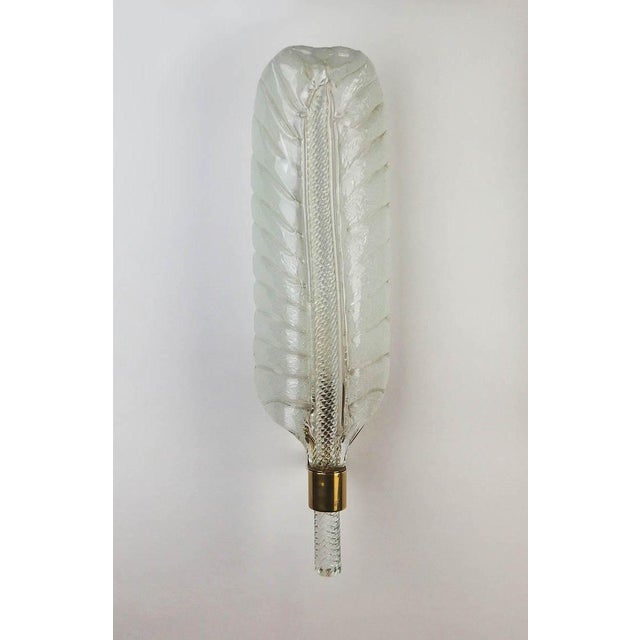 Glass Wall Sconces attributed to Andrea Arbus for Veronese, 1960s, Set of 2 For Sale - Image 6 of 15