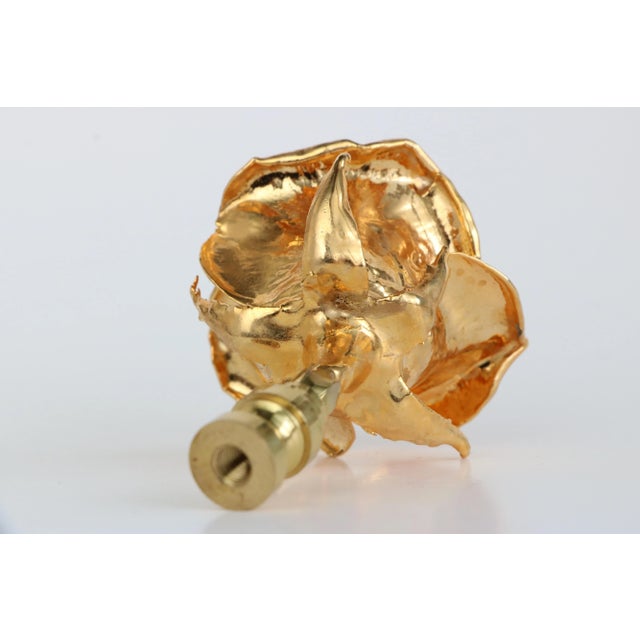 Gold Rose Lamp Finial For Sale In Madison - Image 6 of 6
