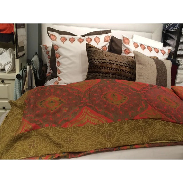 Via Venezia Textiles" extravagant pieces reflect a brilliant infusion of hand-dyed and hand-painted colors and designs...