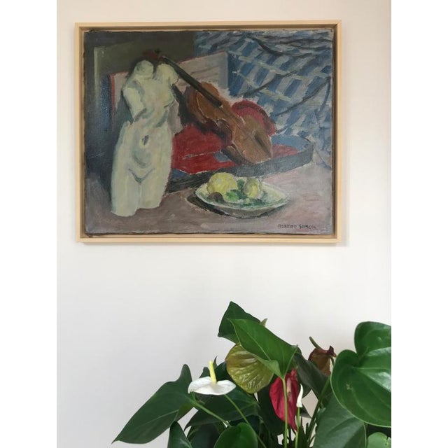 Robert Simon, In the studio, 1942, Oil on Canvas For Sale - Image 6 of 7