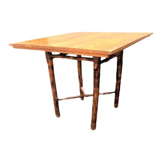 Mid 20th Century Vintage Old Hickory Rustic Breakfast Table For Sale