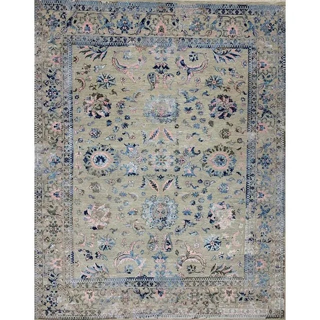 Handwoven Ivory Transitional Style Area Rug 8'2" X 9'7" For Sale - Image 13 of 13