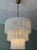 Large White Swirled Murano Chandelier with Marbled Pattern For Sale - Image 10 of 15