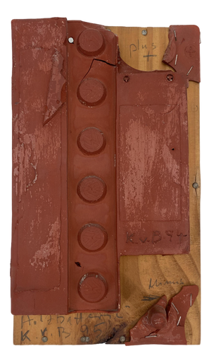 Klaus vom Bruch, Holzbatterie Wall Object, 1995, Wood & Resin