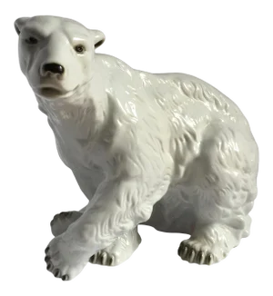 Royal Dux Porcelain Polar Bear Sculpture