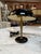 1960s Vintage Black Dome Table Lamp With Brass Stem 1950s For Sale - Image 5 of 8