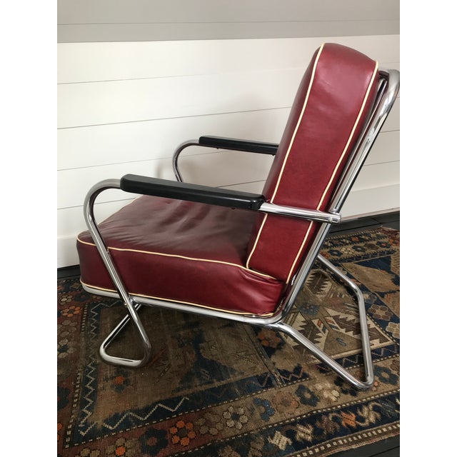 Vintage Tubular Chrome Lounge Chair by Lloyd Manufacturing Co. Chairish