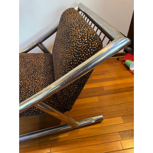 Plato Ginello Lounge Chairs, Pair – Institutional Modern, Chrome Frame, C. 1960s For Sale - Image 11 of 12