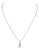 14k White Gold Flip Flop Diamond Pendant Necklace For Sale