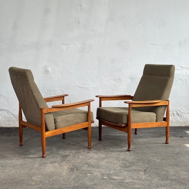 Manhattan Reclining Lounge Chairs by George Fejer for Guy Rogers, 1967, Set of 2 For Sale - Image 6 of 13