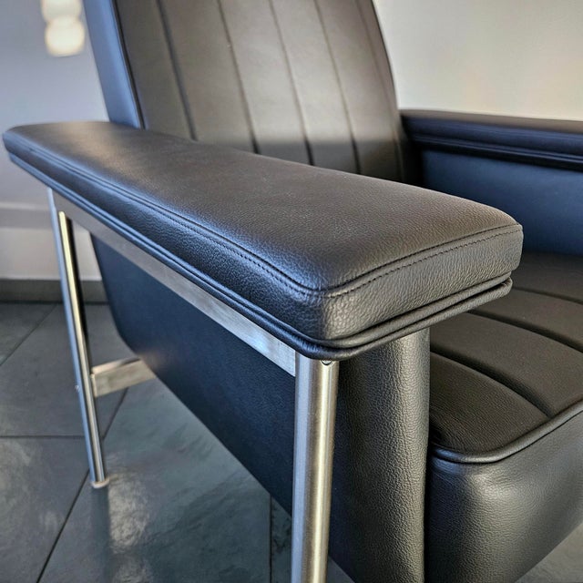 Black Armchairs by Sven Ivar Dysthe for Dokka-Møbler, 1962, Set of 2 For Sale - Image 8 of 9