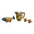 Mid 20th Century Mid Centruy Modern Vietri Nettuno Italian Mosaic Coral and Fish Decorative Dining Accessories - A 4 Piece Set For Sale