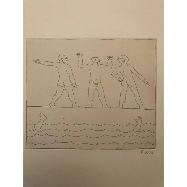 Francois-Xavier Lalanne, Men (Ephebes) 2, 2002, Etching For Sale - Image 4 of 6