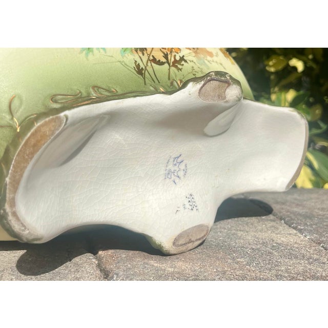 Fine Antique Porcelain Oblong Planter Marked Ernst Wahliss Austria For Sale - Image 11 of 12