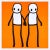 STIK, Holding Hands (Orange), 2020 Lithographic print in colour on 140 gsm smooth woven paper 50 x 50 cm (19.65 x 19.65...