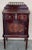 Pair of Italian Marquetry Nightstands with Bronze Crest, drawers and doors. Little drawers in higher part and door. Both...