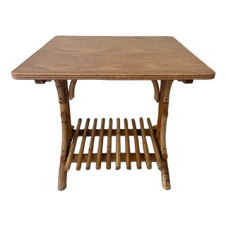 Coffee Table in Rattan For Sale